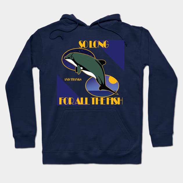 Hitchhicker´s Chilean dolphin Hoodie by uialwen